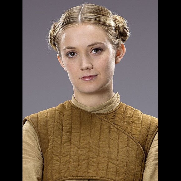 Billie Lourd, fille de Carrie Fisher, dans "Star Wars: Episode VII - Le réveil de la Force" en (2015). Elle interprète le rôle du Lieutenant Connix.