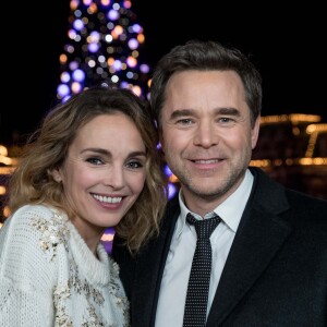 Exclusif - Claire Keim et Guillaume de Tonquédec lors de l'enregistrement de l'émission "Toute la musique qu'on aime" à Disneyland Paris, le 12 décembre 2016. L'émission sera présentée par Nikos Aliagas et diffusée sur TF1 le 31 décembre. © Cyril Moreau / Bestimage