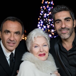 Exclusif - Line Renaud et Ary Abittan lors de l'enregistrement de l'émission "Toute la musique qu'on aime" à Disneyland Paris, le 12 décembre 2016. L'émission sera présentée par Nikos Aliagas et diffusée sur TF1 le 31 décembre. © Cyril Moreau / Bestimage