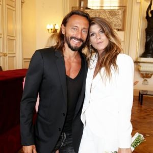 Exclusif - Bob Sinclar et Aurore Aleman - Mairie - Mariage civil de Benjamin Castaldi et Aurore Aleman à la mairie de Marseille, le 27 août 2016. © Jacovides-Moreau/Bestimage