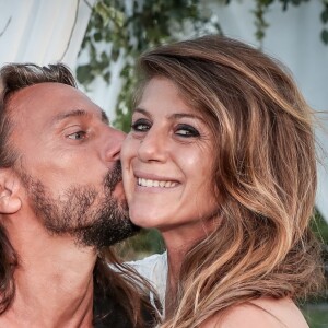 Exclusif - Bob Sinclar, Benjamin Castaldi et sa femme Aurore Aleman - Cérémonie religieuse - Mariage de Benjamin Castaldi et Aurore Aleman au Mas de La Rose à Eygalières, le 27 août 2016. © Jacovides-Moreau/Bestimage