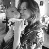 Ellen Pompeo et son fils Eli, sur Instagram, le 31 décembre 2016