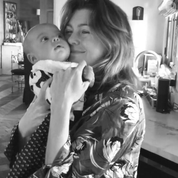 Ellen Pompeo et son fils Eli, sur Instagram, le 31 décembre 2016