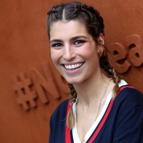 Laury Thilleman - People au village du Tournoi de Roland-Garros (les Internationaux de France de tennis) à Paris, le 29 mai 2016.