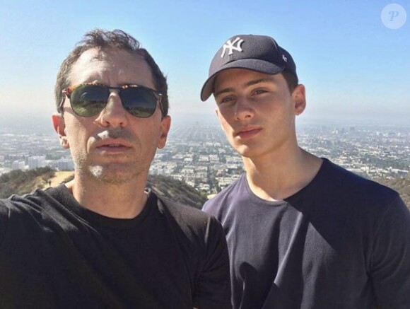 Gad Elmaleh et son fils Noé sur une photo publiée sur Instagram le 14 septembre 2016