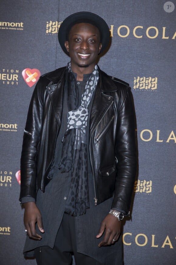 Ahmed Sylla - Avant-première du film "Chocolat" au Gaumont Champs-Elysées Marignan à Paris, le 1er février 2016. © Olivier Borde/Bestimage