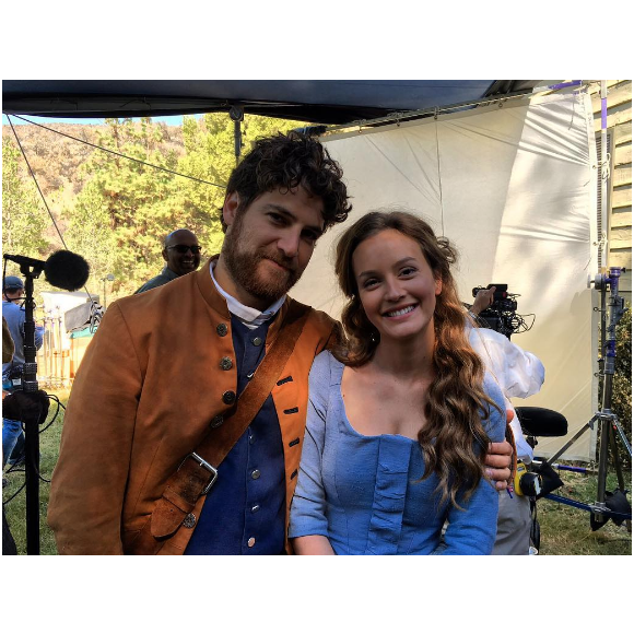 Leighton Meester sur le tournage de sa nouvelle série Making History. Photo publiée sur Instagram en décmebre 2016