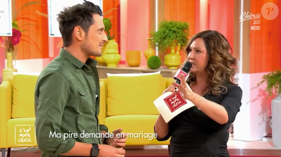 Vincent Cerutti parle mariage avec Hapsatou Sy dans "C'est mon choix" sur Chérie 25, le 4 janvier 2017.