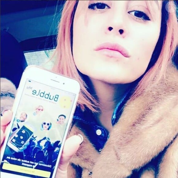 Anaïs Camizuli fait la promotion d'une application sur Instagram, janvier 2017