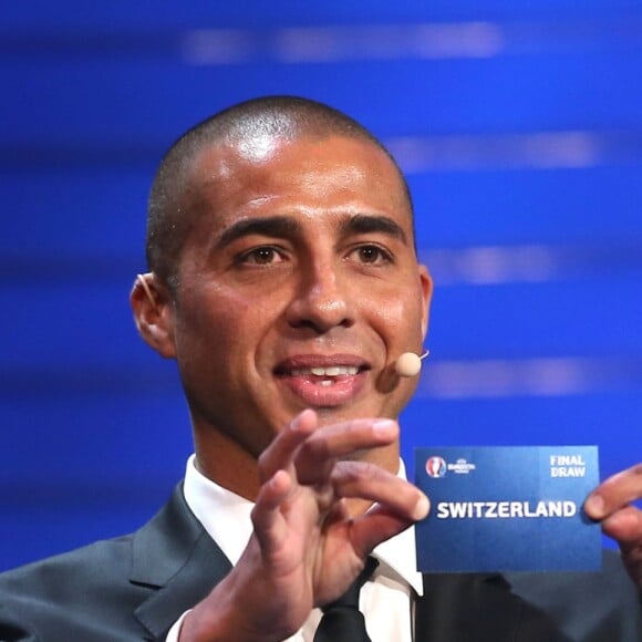 David Trezeguet - Tirage de l'Euro 2016 de football au Palais des Congrès de Paris le 12 décembre 2015.