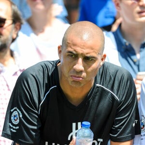 David Trezeguet - Pelé et Diego Maradona s'affrontent lors d'un match de football amical au Palais Royal à Paris le 9 juin 2016.