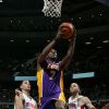 Lamar Odom lors du match Los Angeles Lakers - Detroit Pistons. Auburn Hills, Novembre 2010.