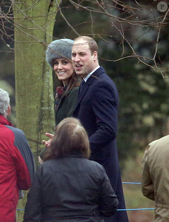The Duke and Duchess of Cambridge leaving after attending the morning church service at St Mary Magdalene Church in Sandringham, Norfolk. The monarch missed church on Christmas Day and New Year's Day with a heavy cold. Sandringham, UK, on Sunday January 8, 2017. Photo by Chris Radburn/PA Wire/ABACAPRESS.COM08/01/2017 - Sandringham