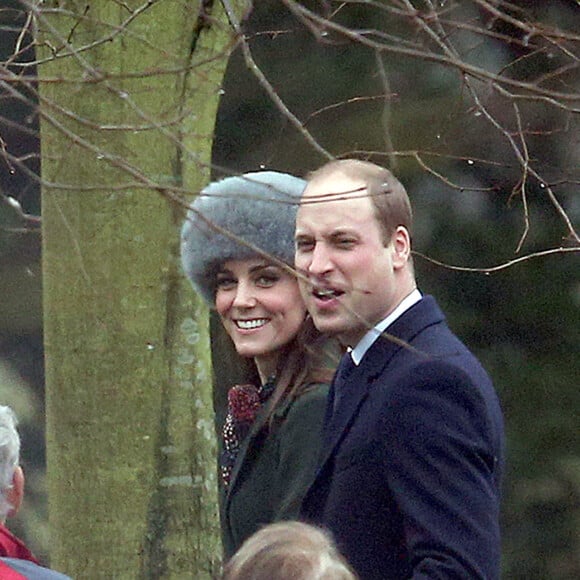 The Duke and Duchess of Cambridge leaving after attending the morning church service at St Mary Magdalene Church in Sandringham, Norfolk. The monarch missed church on Christmas Day and New Year's Day with a heavy cold. Sandringham, UK, on Sunday January 8, 2017. Photo by Chris Radburn/PA Wire/ABACAPRESS.COM08/01/2017 - Sandringham