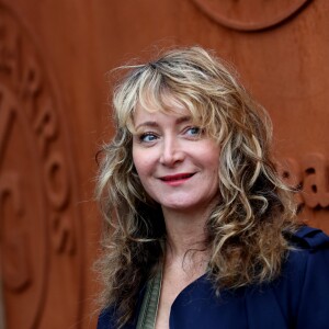 Julie Ferrier - People au village des internationaux de France de tennis à Roland Garros à Paris 2 juin 2016. © Dominique Jacovides / Bestimage