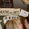 Maryse Wolinski et sa fille Elsa Wolinski - Générale de la pièce "Je ne veux pas mourir idiot" de Georges Wolinski au théâtre Déjazet pour 30 representations exceptionnelles à Paris, le 4 septembre 2015.