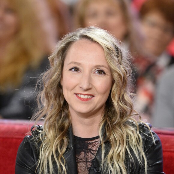 Audrey Lamy - Enregistrement de l'émission "Vivement Dimanche" à Paris le 11 Fevrier 2015.