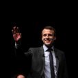 Emmanuel Macron (Candidat à l'élection présidentielle 2017 et leader du mouvement "En Marche !") anime une réunion publique devant ses militants sur le thème de la santé à Nevers le 6 Janvier 2017. © Patrick Bernard / Bestimage