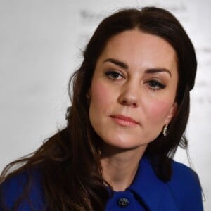 La duchesse Catherine de Cambridge visite un site de l'association Anna Freud Centre consacré à l'assistance aux parents souffrant de troubles de la personnalité, le 11 janvier 2017 à Londres. Sa première mission de l'année.