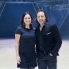 Nathalie Péchalat et Philippe Candeloro lors de la présentation du nouveau spectacle Holiday on Ice "Believe", au Zénith de Paris, le 3 Mars 2016.