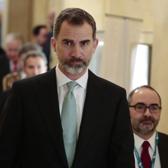 Le roi Felipe VI d'Espagne lors de l'inauguration de la 7e édition des Spain Investors Day à Madrid le 10 janvier 2017