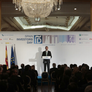 Le roi Felipe VI d'Espagne lors de l'inauguration de la 7e édition des Spain Investors Day à Madrid le 10 janvier 2017
