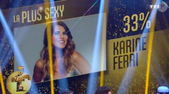 Karine Ferri femme la plus sexy de 2016 - "Z'awards de la télé", vendredi 13 janvier 2017, TF1