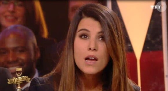 Karine Ferri sous le choc après avoir été élue femme la plus sexy de 2016 - "Z'awards de la télé", vendredi 13 janvier 2017, TF1