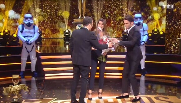 Arthur, Karine Ferri, Baptiste Giabiconi - "Z'awards de la télé", vendredi 13 janvier 2017, TF1