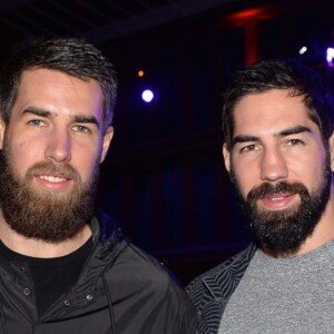 Luka et Nikola Karabatic - Soirée Samsung " New Edge Night " pour la sortie du nouveau Samsung Galaxy GS6 edge à la piscine Molitor à Paris le 15 septembre 2015.