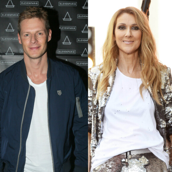 Montage Purepeople.com : Matthieu Delormeau à la soirée "Elevenparis" au Badaboum à Paris, le 22 juin 2016. © CVS-Bellak/Bestimage. Céline Dion donne un concert lors de sa participation à l'émission "Today" de la chaîne NBC au Rockefeller Plaza à New York, le 22 juillet 2016.