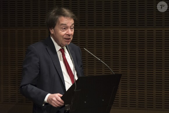 Jean-Noël Jeanneney - Cérémonie du Prix Philippe Caloni décerné à Thierry Ardisson à la SCAM (Société civile des auteurs multimedia) à Paris le 17 janvier 2017.