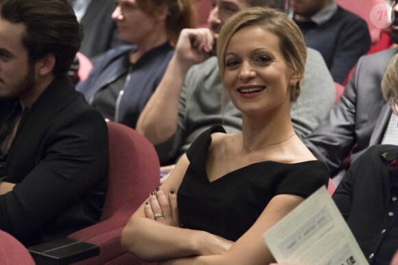 Audrey Crespo-Mara - Cérémonie du Prix Philippe Caloni décerné à Thierry Ardisson à la SCAM (Société civile des auteurs multimedia) à Paris le 17 janvier 2017.