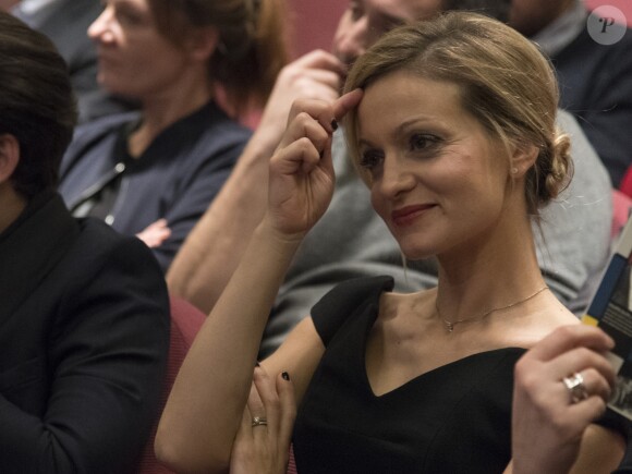 Audrey Crespo-Mara - Cérémonie du Prix Philippe Caloni décerné à Thierry Ardisson à la SCAM (Société civile des auteurs multimedia) à Paris le 17 janvier 2017.