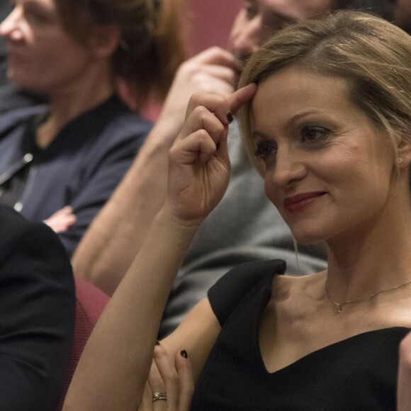 Audrey Crespo-Mara - Cérémonie du Prix Philippe Caloni décerné à Thierry Ardisson à la SCAM (Société civile des auteurs multimedia) à Paris le 17 janvier 2017.