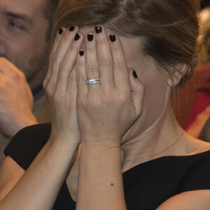 Audrey Crespo-Mara - Cérémonie du Prix Philippe Caloni décerné à Thierry Ardisson à la SCAM (Société civile des auteurs multimedia) à Paris le 17 janvier 2017.