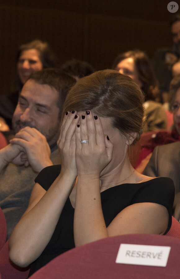 Audrey Crespo-Mara - Cérémonie du Prix Philippe Caloni décerné à Thierry Ardisson à la SCAM (Société civile des auteurs multimedia) à Paris le 17 janvier 2017.