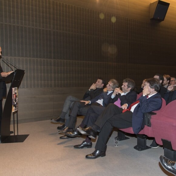 Thierry Ardisson - Cérémonie du Prix Philippe Caloni décerné à Thierry Ardisson à la SCAM (Société civile des auteurs multimedia) à Paris le 17 janvier 2017.