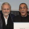Yves Bigot, Thierry Ardisson - Cérémonie du Prix Philippe Caloni décerné à Thierry Ardisson à la SCAM (Société civile des auteurs multimedia) à Paris le 17 janvier 2017.