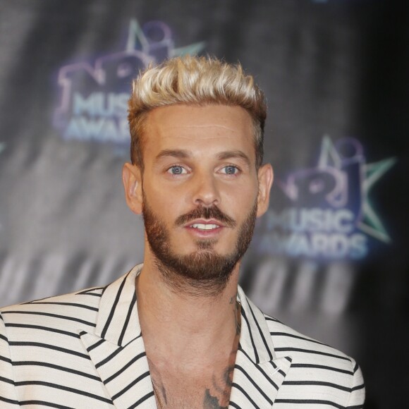 M. Pokora à la 18ème cérémonie des "NRJ Music Awards" au Palais des Festivals à Cannes, le 12 novembre 2016.