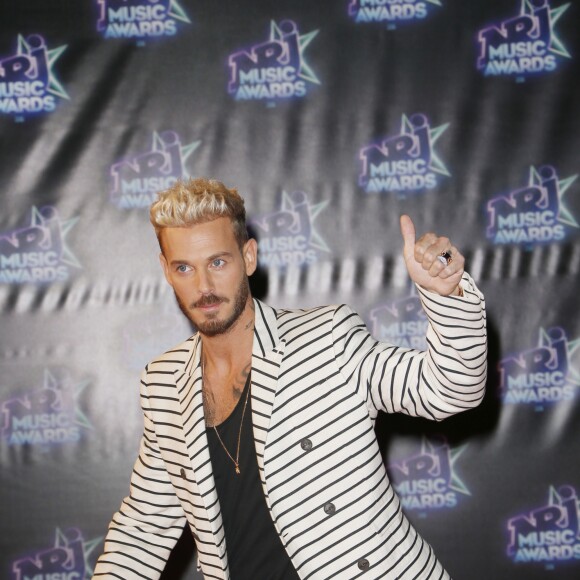 M. Pokora à la 18ème cérémonie des "NRJ Music Awards" au Palais des Festivals à Cannes, le 12 novembre 2016.