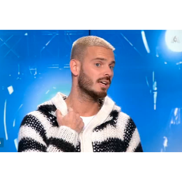 M. Pokora invité du "19:45" de M6, le 16 janvier 2017.