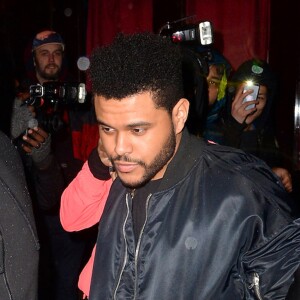 The Weeknd à la sortie du restaurant italien Carbone à New York le 17 janvier 2017