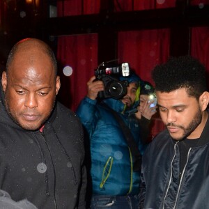 The Weeknd à la sortie du restaurant italien Carbone à New York le 17 janvier 2017