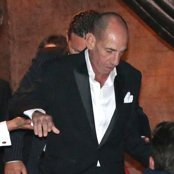 Miguel Ferrer - Les invités quittent l'hôtel Aman Canal Grande où a eu lieu le mariage de George Clooney et Amal Alamuddin à Venise, le 27 septembre 2014.