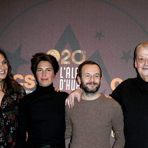 Valérie Bégue (Miss France 2008), Alessandra Sublet, Jérémy Michalak et Guy Carlier - 20e festival de Comédie à l'Alpe d'Huez le 19 janvier 2017. © Dominique Jacovides/Bestimage