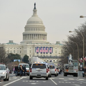 Plusieurs milliers de gens sont attendus au National Mall pour assister à l'investiture de Donald Trump. Photo prise le 19 janvier 2017.