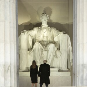 Donald et Melania Trump à Washington au Lincoln Memorial le 19 janvier 2017