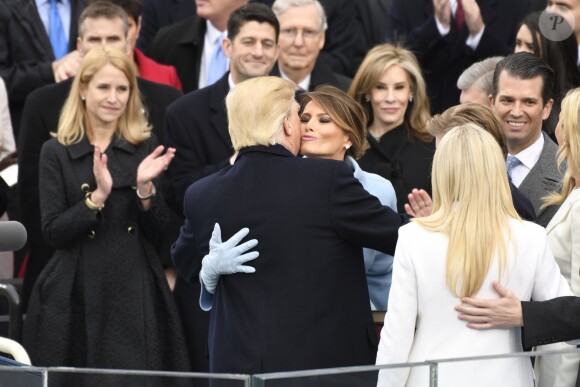 Investiture de Donald Trump, au Capitole, à Washington, le 20 janvier 2017.