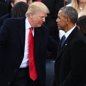 President-elect Donald Trump and President Barack Obama during the Presidential Inauguration ceremony for Donald Trump as the 45th President of the United States held at the U.S. Capitol in Washington, DC on January 20, 2017. Photo by Anthony Behar/DDP USA/ABACAPRESS.COM20/01/2017 - Washington